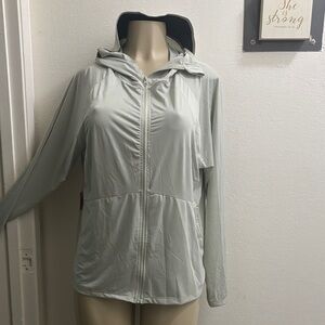Light Gray Hooded Jacket
